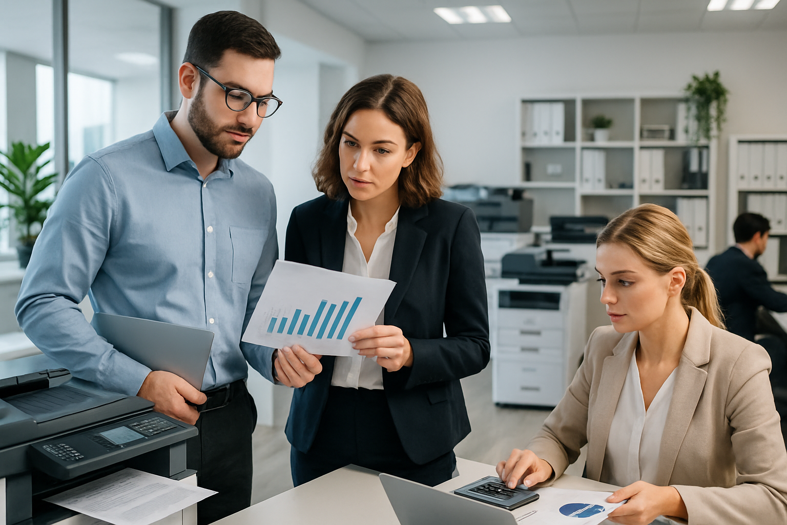 Locação de impressoras para empresas: vantagens, custos e aplicações